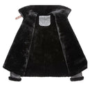 Slim Short Natural Fur Shearling Jacket Men Winter Warm Thicken Real Fur Coats