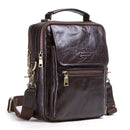 Genuine leather messenger bag for men flap bag luxury brand crossbody bags for 9.7" Ipad