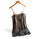 Lace Top Women Halter Basic Cami Sleeveless Satin Silk Tank Tops Summer Camisole