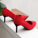 Dress Shoes Lady Pointe Toe Thin Heel Pumps Office