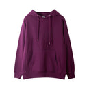 Autumn Long Sleeve Couples Hooded Hoodies Pure Women Cotton High Quality Oversize Style Women Hoodies