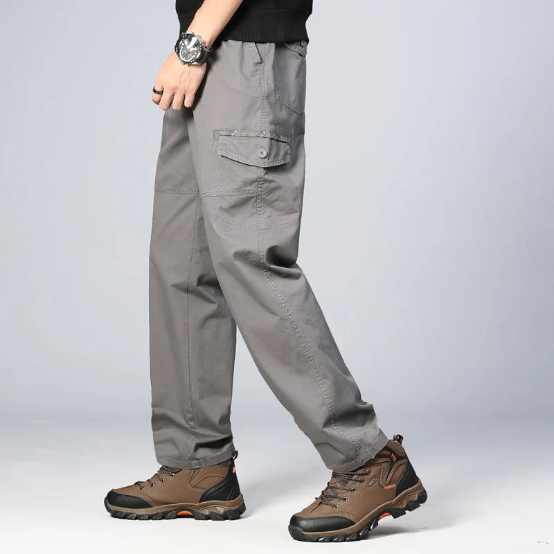 Outdoor Military Tactical Pure Cotton Breathable Trousers Man Solid Pants