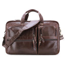 Genuine Leather Men's Briefcase First Layer of Briefcases Shoulder Bag for Men Travel Handbag Men Briefcase