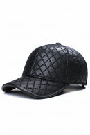 Black patterned baseball cap on a white background, Obroi