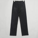 Women Street Style Wide Leg Long Denim Pants Ladies Spring Autumn Button Fly High Waist Pockets Casual Jeans