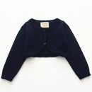 Kids Cardigan Autumn Spring Girl Cotton Sweater Children Clothes Cardigan Solid Lovely Long Sleeve Knitwear