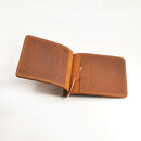 Handmade Genuine Leather Men Money Clip Wallet with Card Holder Money Holder Wallet Men Wallet Clip Bill Holder