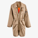 Women Jumpsuit Drawstring Detachable Two Ways Wearing Long Rompers Women Jumpsuit Loose Casual Jumpsuit