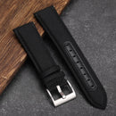 Canvas And Leather Watchband Men's Military Watch Strap Handmade Bracelet