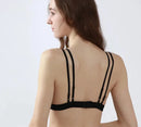 Lining Wire Free Comfort Unpadded Bras Velvet Cup Two layers Thin Bra