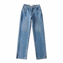 Women Streetwear Straight Jean Femme Denim Pants