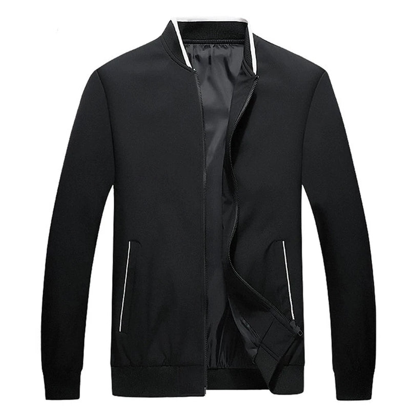 Mens Bomber Jacket Spring Autumn Male Business casual jacket Thin Casual Coat Top Men's windbreaker Jacket