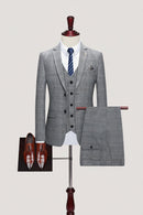 Spring plaid casual suits men's wedding dress jackets