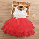 Birthday Little Girls Princess Dress Toddler Kids Wedding Party Gown Backless Lace Infant Baby Baptism Christening Dresses