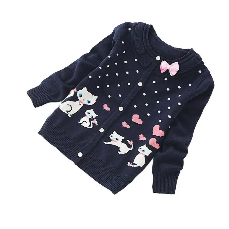 Spring Girls Cardigans Children Sweaters Children Knit Sweater Cardugans