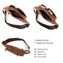 Men's Genuine Leather Waist Packs Belt Bags Man Chest Bag Men Shoulder Messenger Bag Male Travel Bag