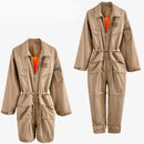 Women Jumpsuit Drawstring Detachable Two Ways Wearing Long Rompers Women Jumpsuit Loose Casual Jumpsuit