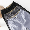 Men casual loose pants for men linen black stretch trousers men