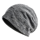 Unisex terse autumn winter hats for women beanies men hat turban hip-hop cap Double layer casual bonnet gorros knitting caps men