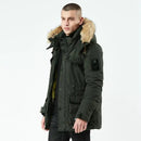 Winter Jacket Men Stand Collar Male Parka Jacket Mens Solid Thick Jackets and long Coat Man Parkas