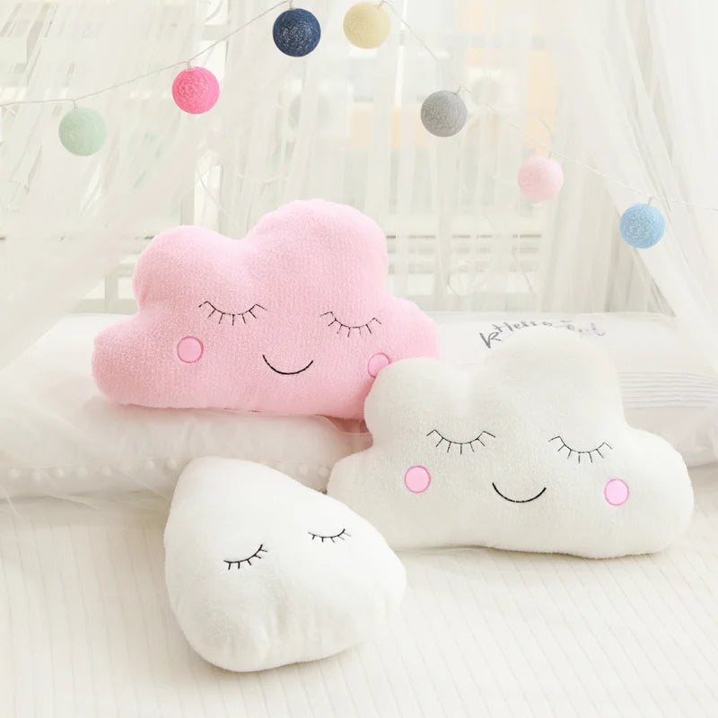 Stuffed Cloud Moon Star Raindrop Plush Pillow Soft Cushion Cloud Stuffed Plush Toys Pillow Gift