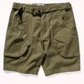 Olive green shorts on a white background, Obroi