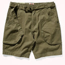 Olive green shorts on a white background, Obroi