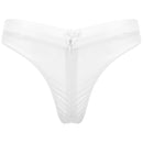 Sexy Womens Lingerie Panties See-Through Briefs Panties Low Rise Elastic Waistband Zipper Crotchless Thongs Underwear Underpants