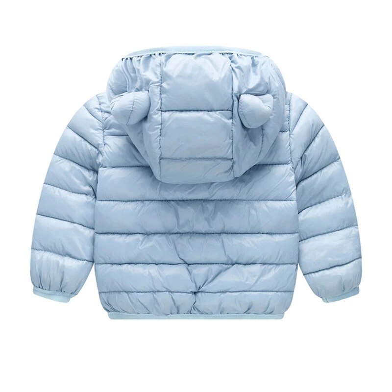 Baby Kids Boys Winter Clothing Children Lightweight Cotton-Padded Coats Toddler Girls Zipper Outerwear