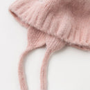 Autumn winter baby girl jacquard cotton wool hat
