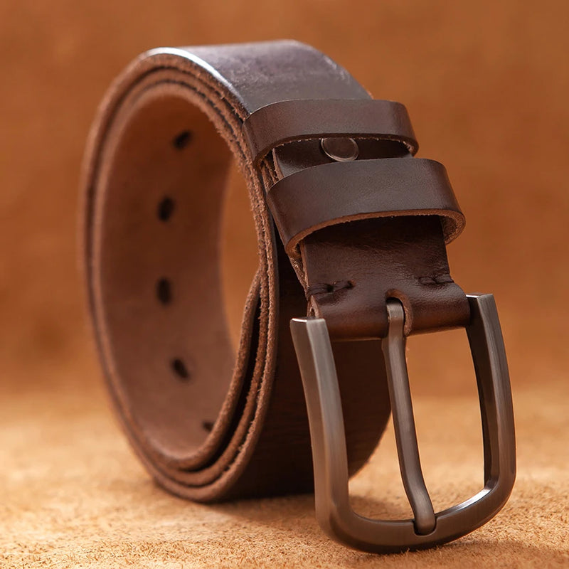 Top genuine leather belts for men luxury designer high brown male belt