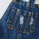Baby Little Girls Summer Jeans Set T-Shirts Ripped Denim Shorts