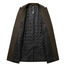 Winter coat men casual pockets luxurious male clothing pockets warm trench comfortable outwear