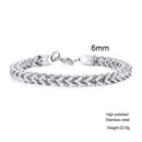 Silver bracelet with geometric design on a white background, Obroi
