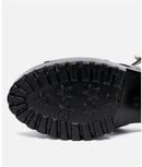 Heel Platform Sandals Patent Leather Summer Buckle Elegant High Heels Sandals Women