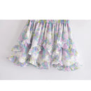 Sweet Floral Print Ruffle Skirt Women Elastic Mini Holiday Summer Boho Beach Casual