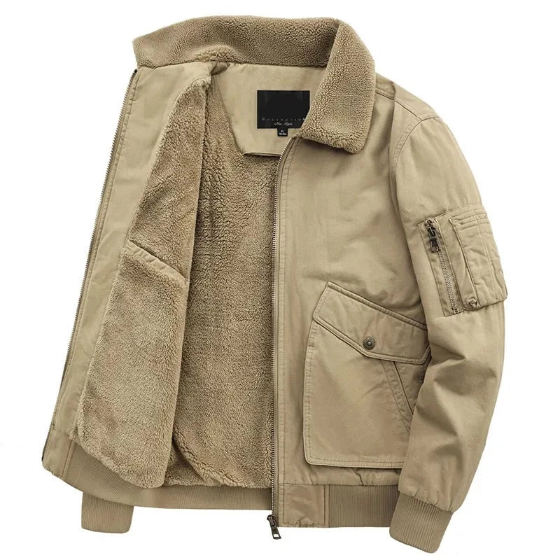 Men's Military Windbreaker Camping Man Coat Winter Tactical Clothing Heating Casual Windbreak Luxury Cardigan Coats