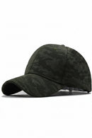 Black textured baseball cap on a white background, Obroi