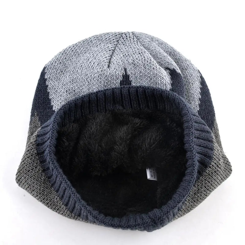 Winter cap Plus velvet keep warm hats for men Mixed beanies Double layer cap women knitted wool Skullies