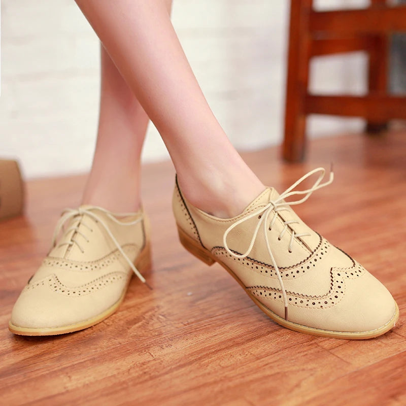 Casual Women's Flat Oxford Shoes For Women Loafers Spring Autumn Flats Shoes Female