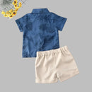 Baby Summer Clothing Toddler Kids Baby Boys Clothes Leaves T-shirt Tops