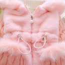 Plush Baby Jacket Thicken Warm Winter Jackets For Girls Sweater Coat Infant Hooded Outwear