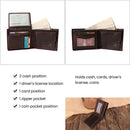 Genuine Leather Wallet Men Coin Purse Rfid Anti-theft Purse for Money Retro Wallet With Card Holders Man Gift Short Purse