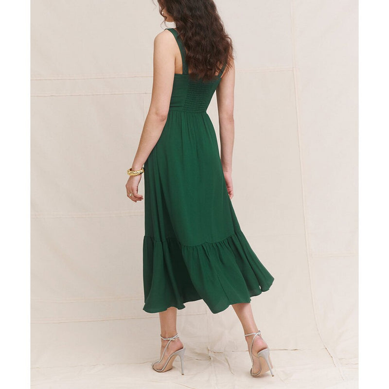 Dresses For Women Sleeveless Sweetheart Neck Solid Vintage Summer Midi Dress Elegant Strap Sexy Evening Party Dress