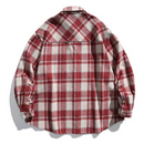 Spring Autumn Plaid Shirt For Men Clothing Casual