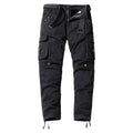 Cotton Cargo Pants Men Casual Straight Solid Trousers Military Tactical Sports Pants Jogging
