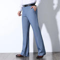 Men Spring Summer Leisure Flared Leg Trousers Men Business Casual Pants Male Bell Bottom Pant