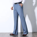 Men Spring Summer Leisure Flared Leg Trousers Men Business Casual Pants Male Bell Bottom Pant