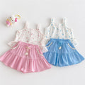 Girls' Floral Doll Shirt Summer Baby Fresh Camisole Children's