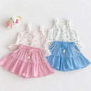 Girls' Floral Doll Shirt Summer Baby Fresh Camisole Children's
